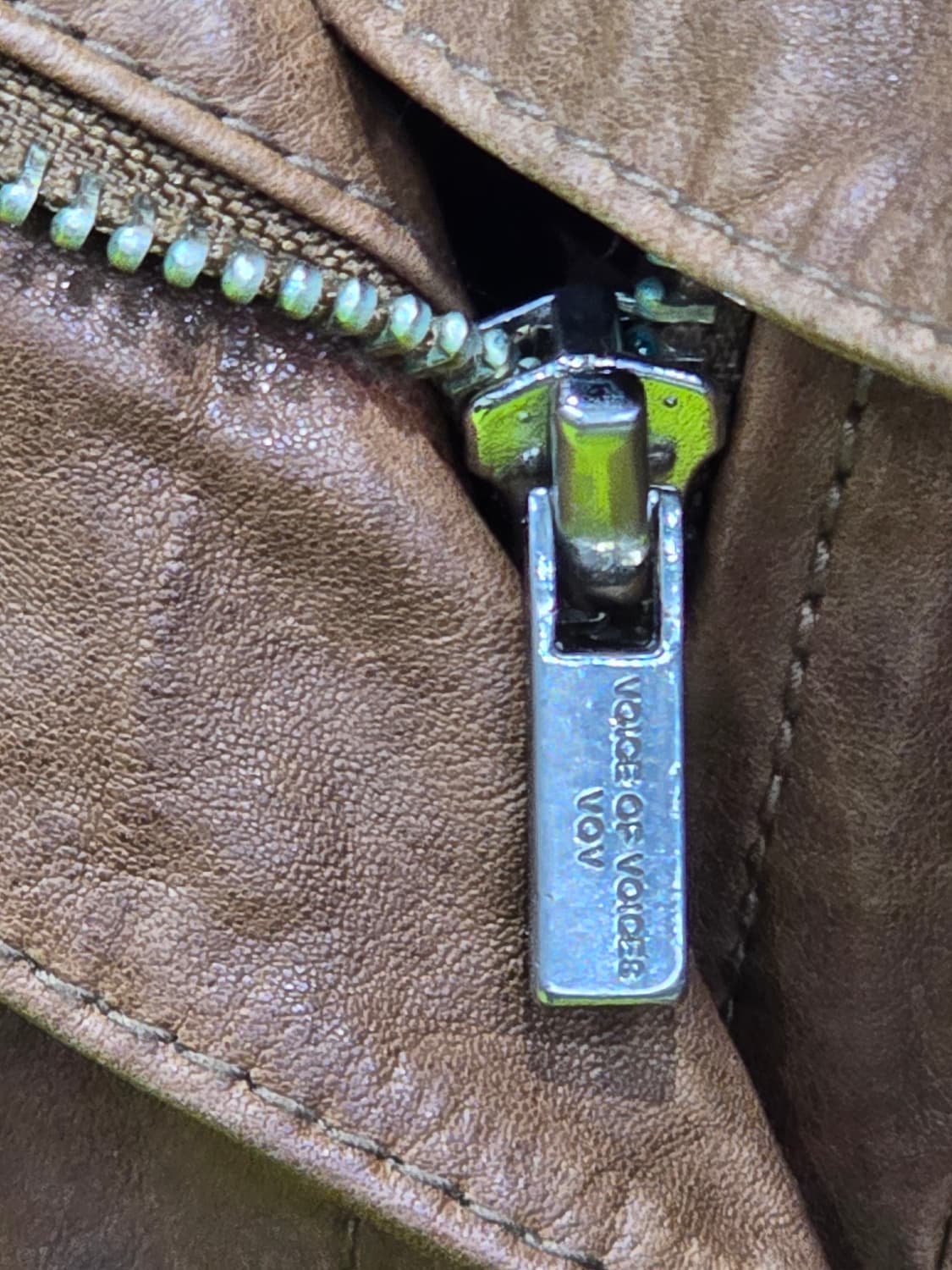 VOV 브라운 가죽 자켓 상품이미지3