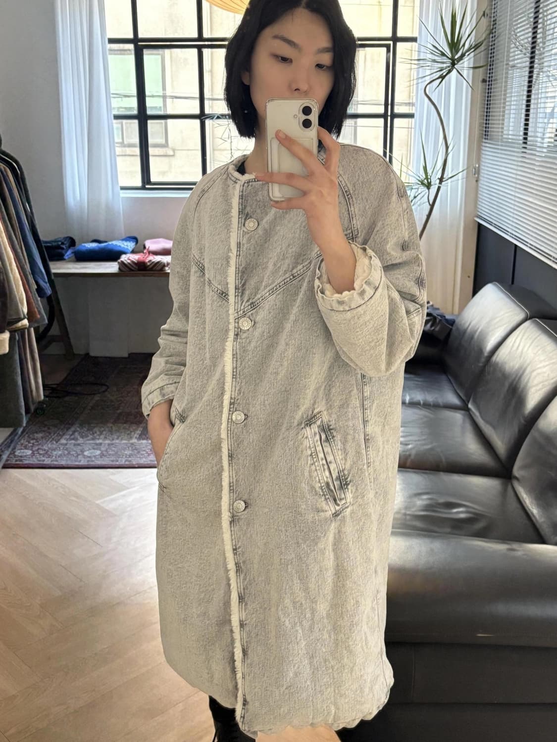 이자벨마랑 롱 무스탕 상품이미지5