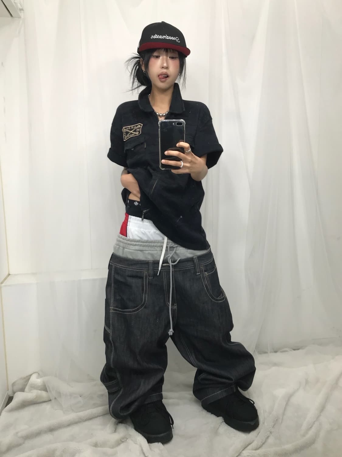 ☠️ 밴슨 자수&카모패턴 투웨이 반팔 자켓 ☠️ 상품이미지8