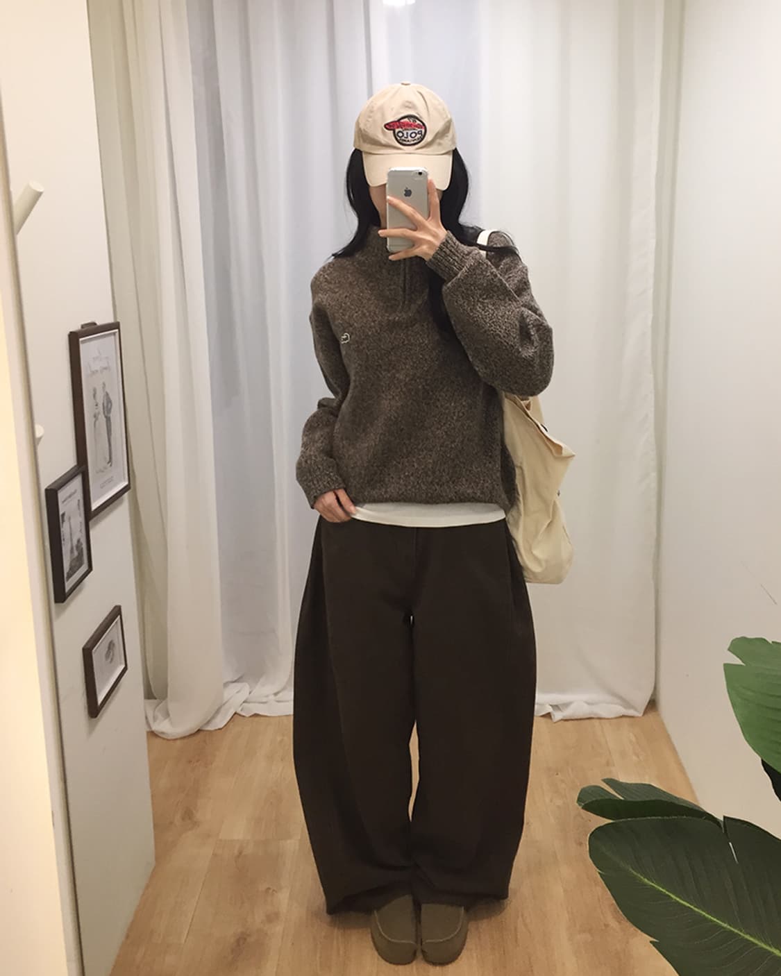 Women's Lacoste Half Zip Knit 100 상품이미지3