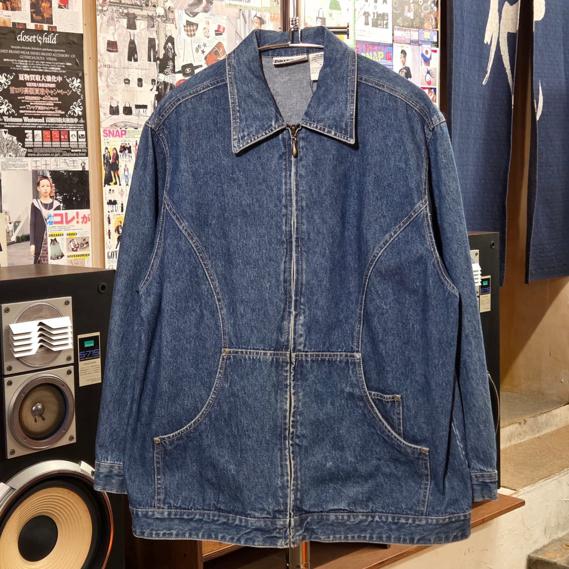 빌블래스 90s 커브드라인 데님 자켓 상품이미지2