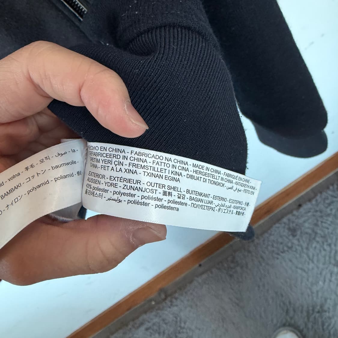 마시모두띠 블랙 집업 점퍼 상품이미지5