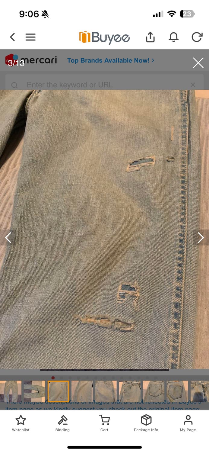 리바이스 레드 빌리밥 루즈 데님 levis red billy bob 상품이미지3