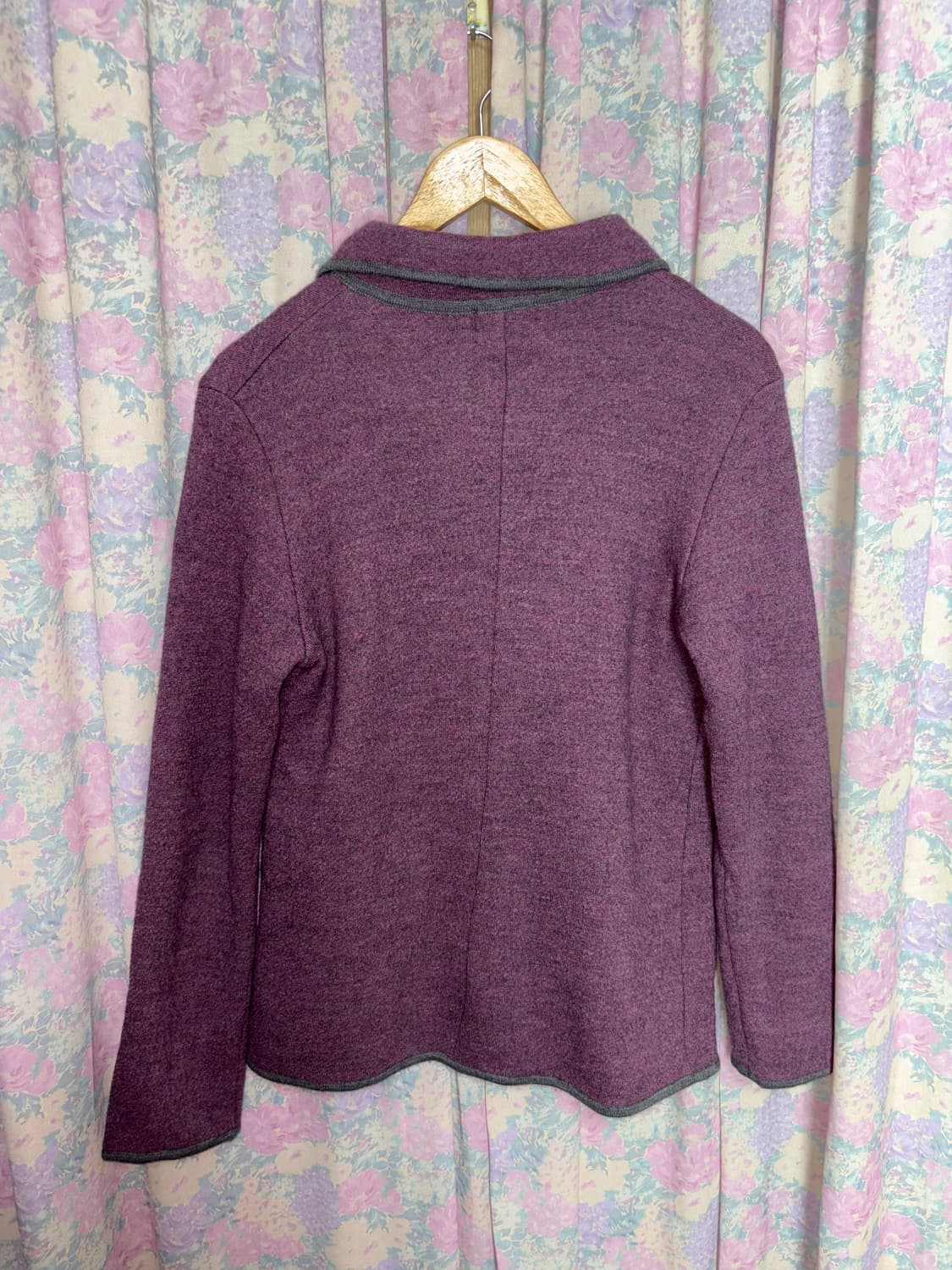 보라 카라 울 가디건 상품이미지8