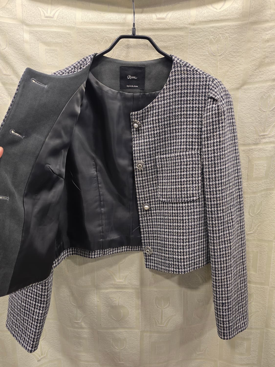 로엠 라운드 이지 트위드 크롭 자켓 M(66) 상품이미지7