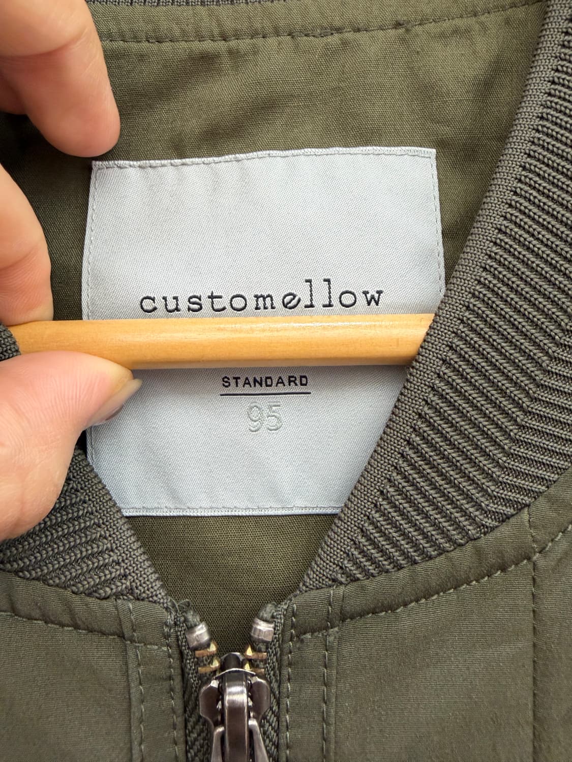 커스텀멜로우 24ss 카키색상 자켓 상품이미지3