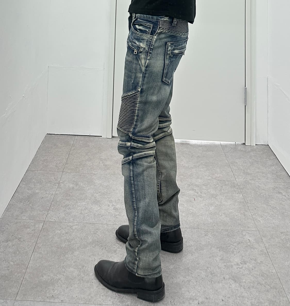 Vintage grunge biker jeans  상품이미지3