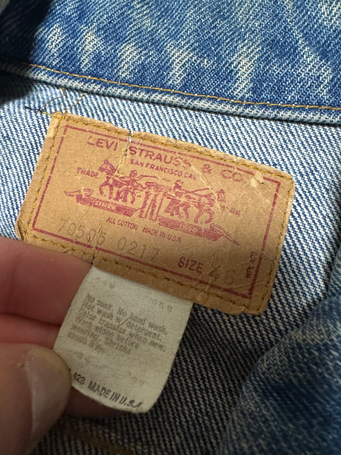 리바이스 데님 70년대 타입3 모델 사이즈 46 상품이미지1