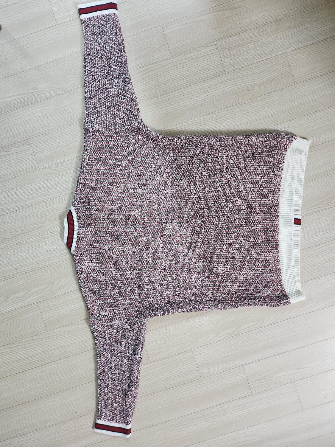 마쥬 레드 트위드 가디건  상품이미지6