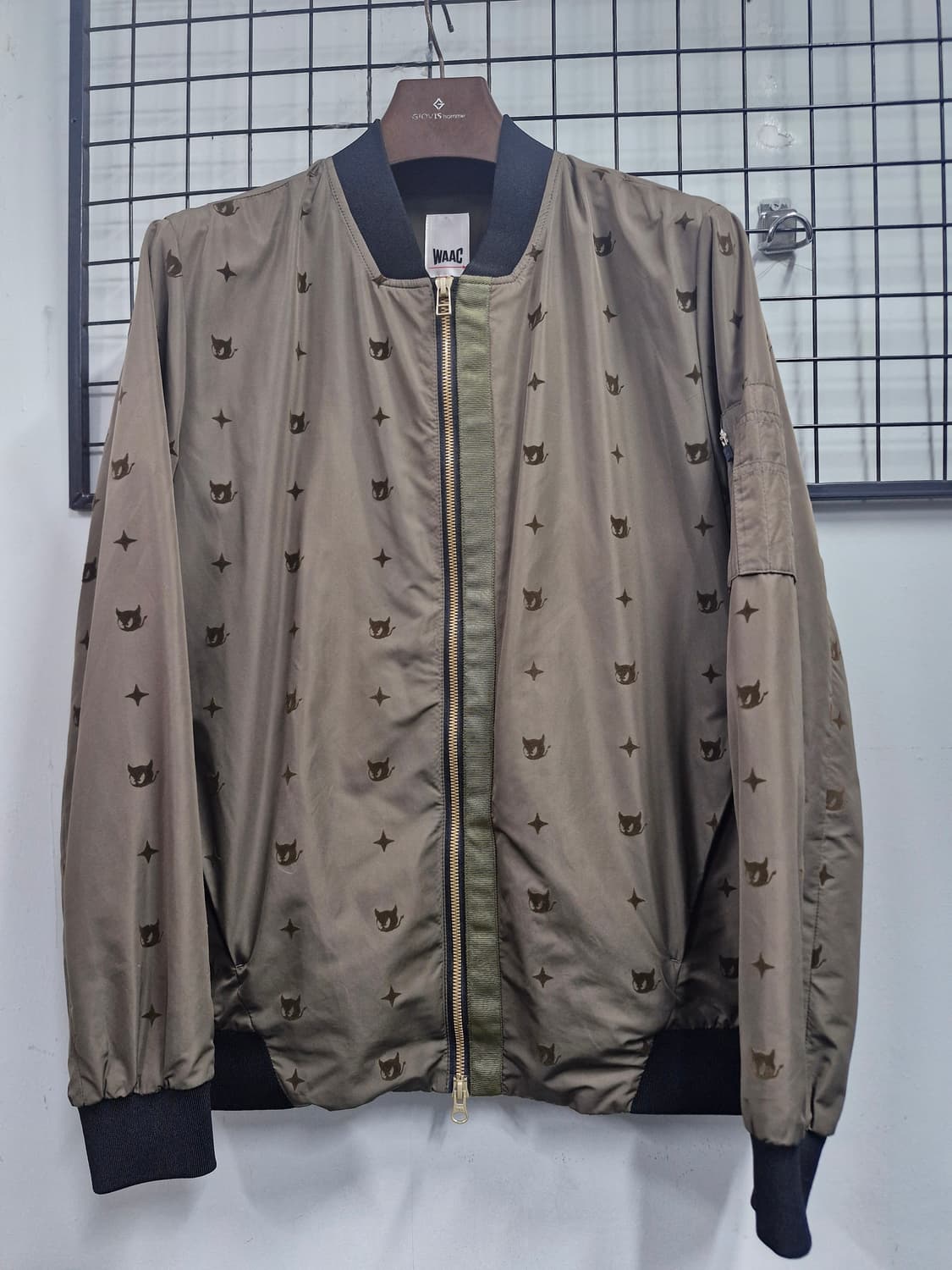 100L 왁 WAAC 패턴 기능성 봄버자켓 카키. 상품이미지1