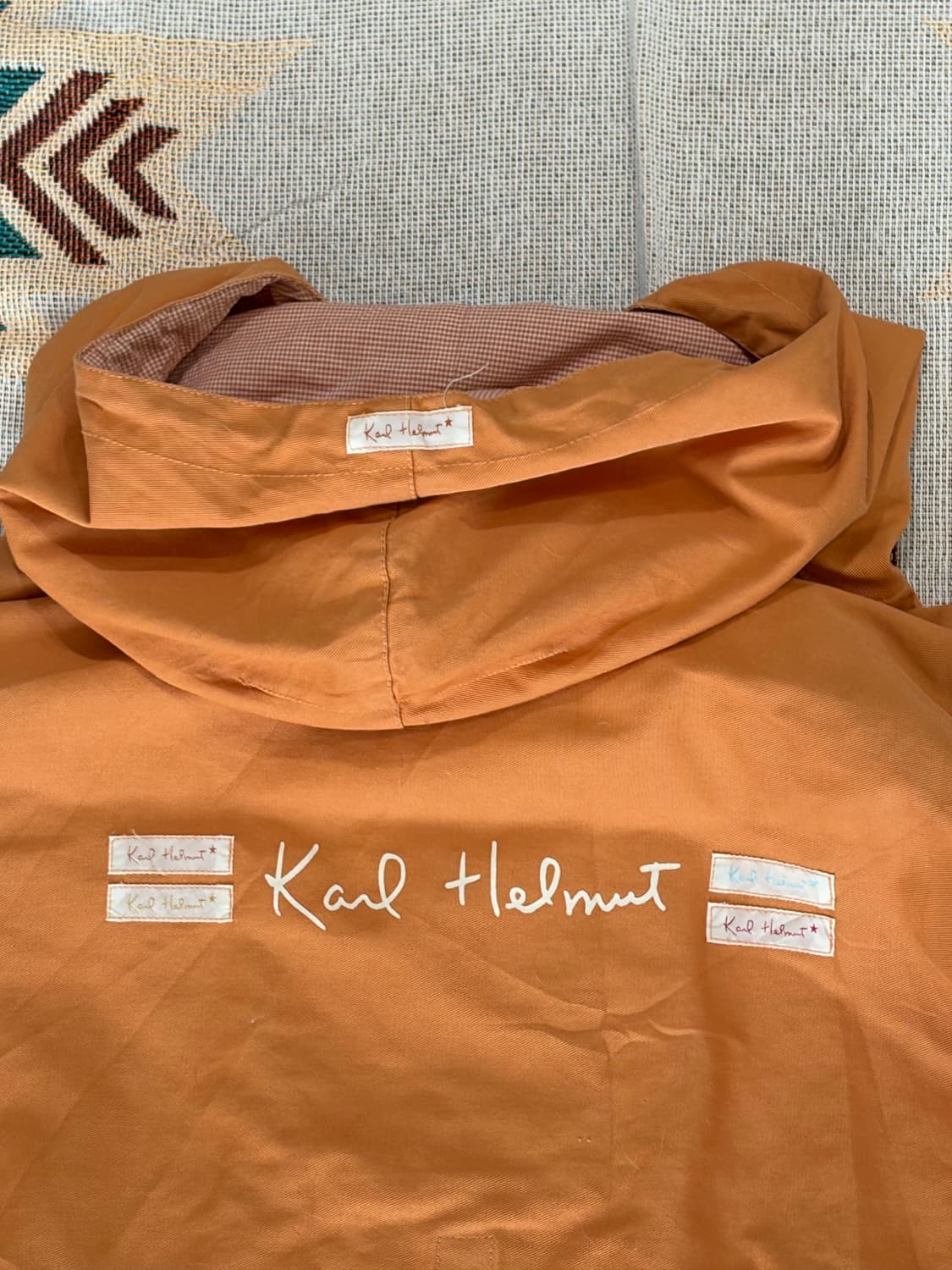 90s Karl helmut orange string rain coat  상품이미지3