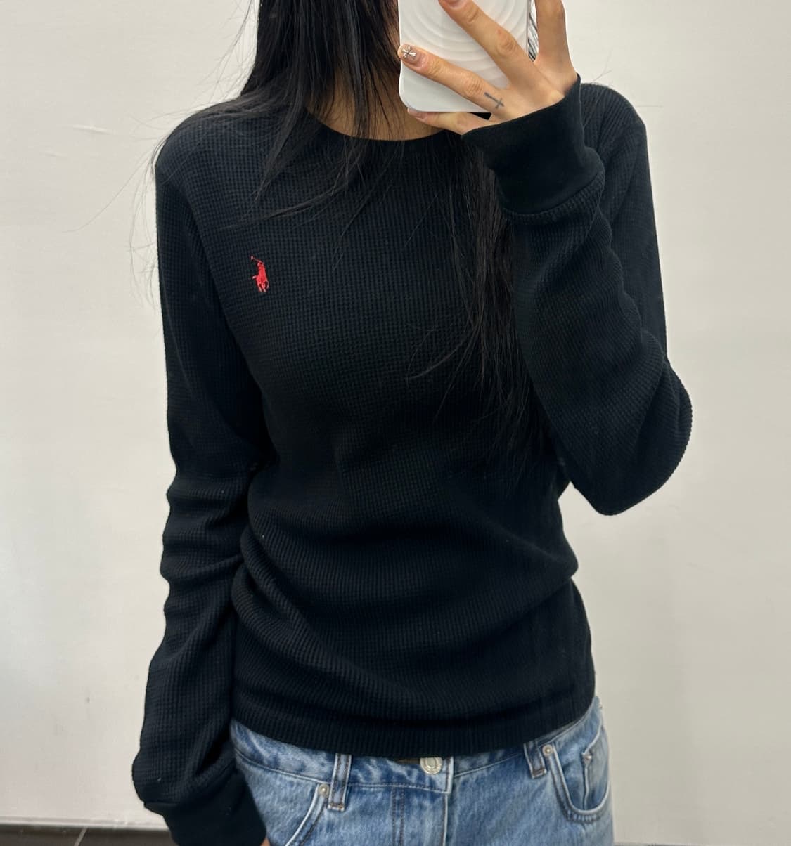 폴로 랄프로렌 롱슬리브 니트 블랙(44-66) 상품이미지1