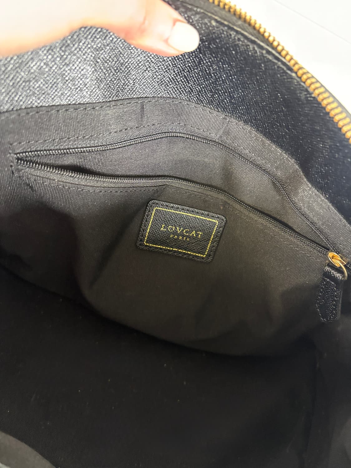 러브캣 블랙 키링 크로스백 가방 상품이미지4