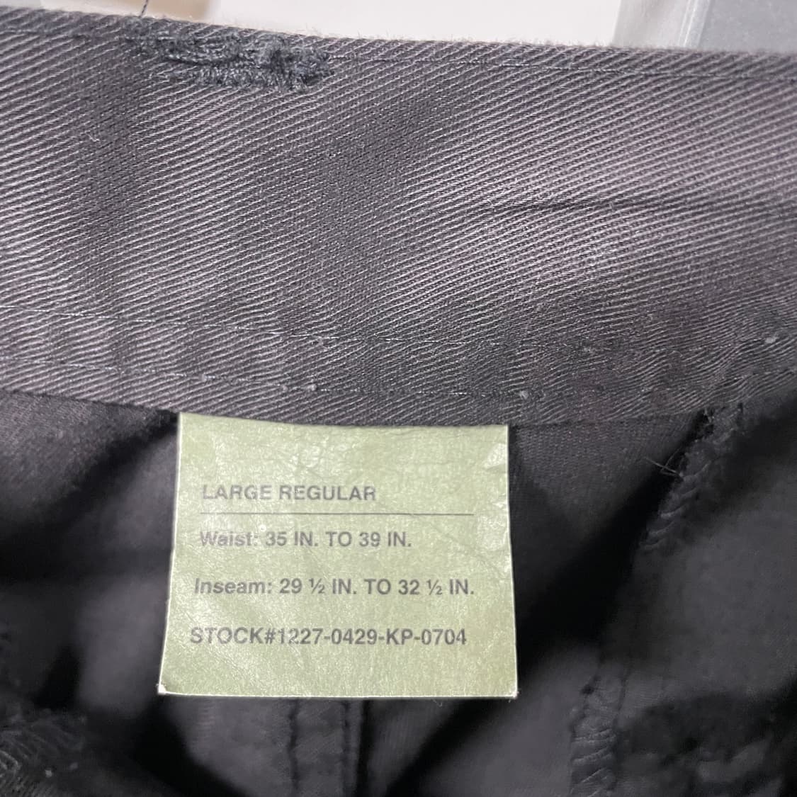 빈티지 카고 팬츠 블랙 L 상품이미지5