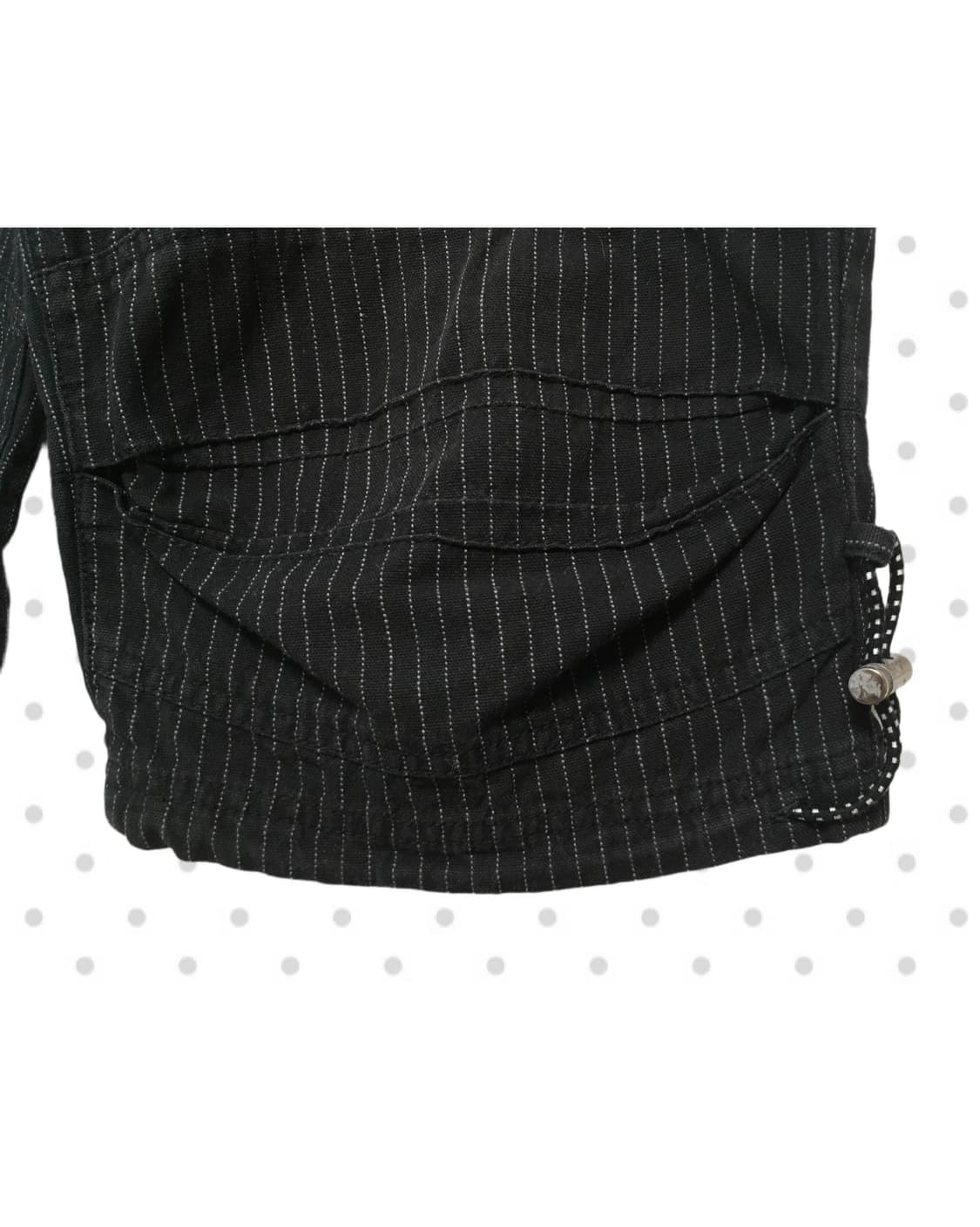 vintage pinstripe cargo pants black 상품이미지9