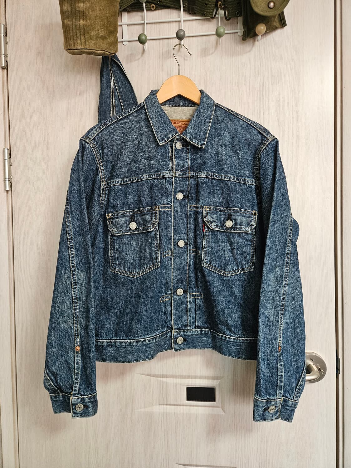 Jp lvc 2세대 빅 E 리바이스 데님 트러커 청자켓 71507 상품이미지1