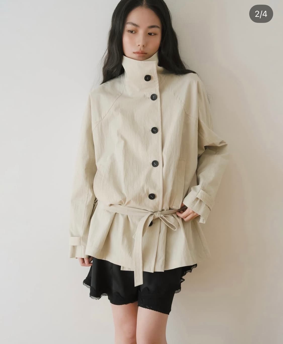 이어닝 하프 트렌치 코트 상품이미지1