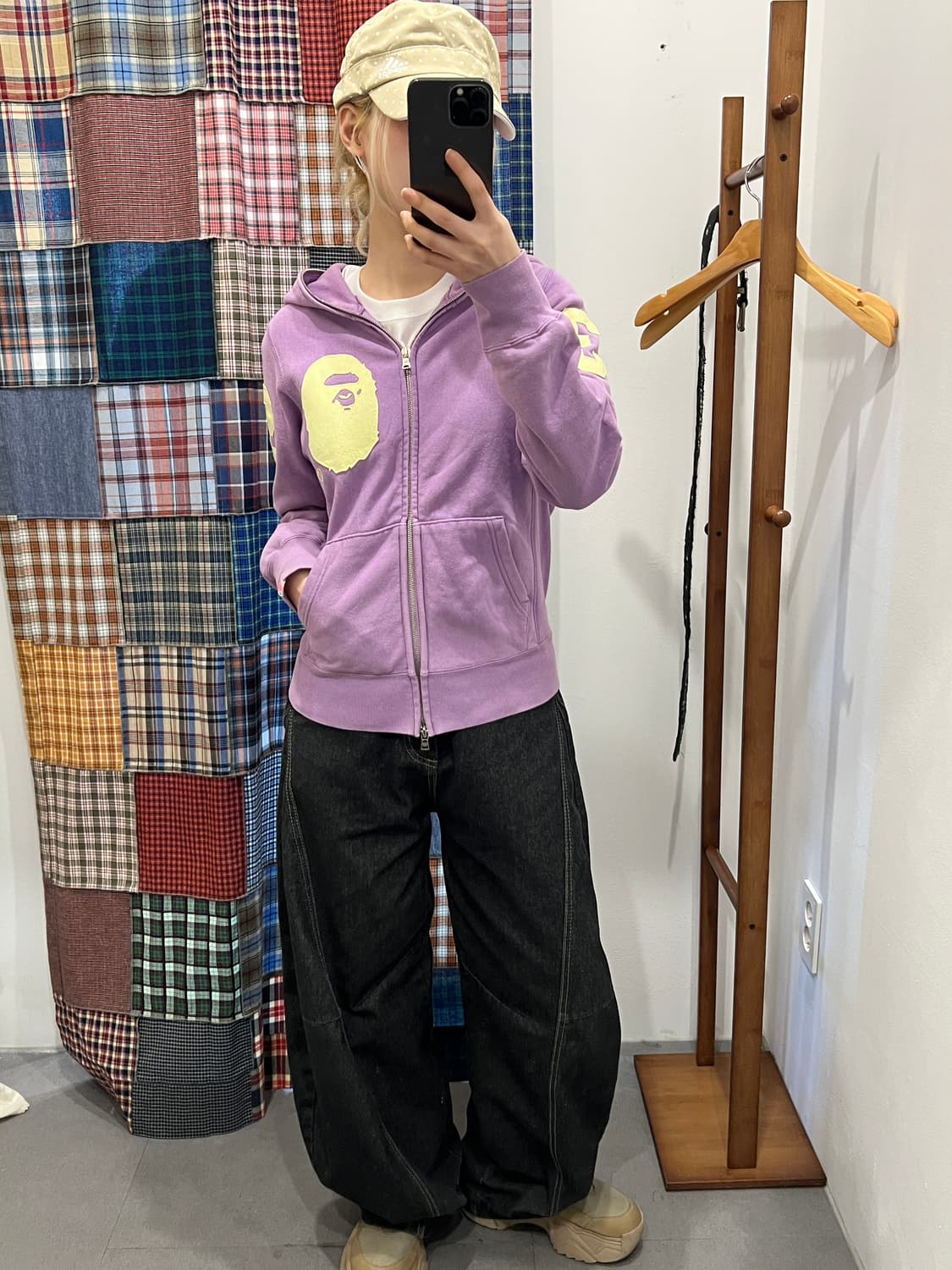 베이프 라벤더 사루 후드집업 상품이미지6