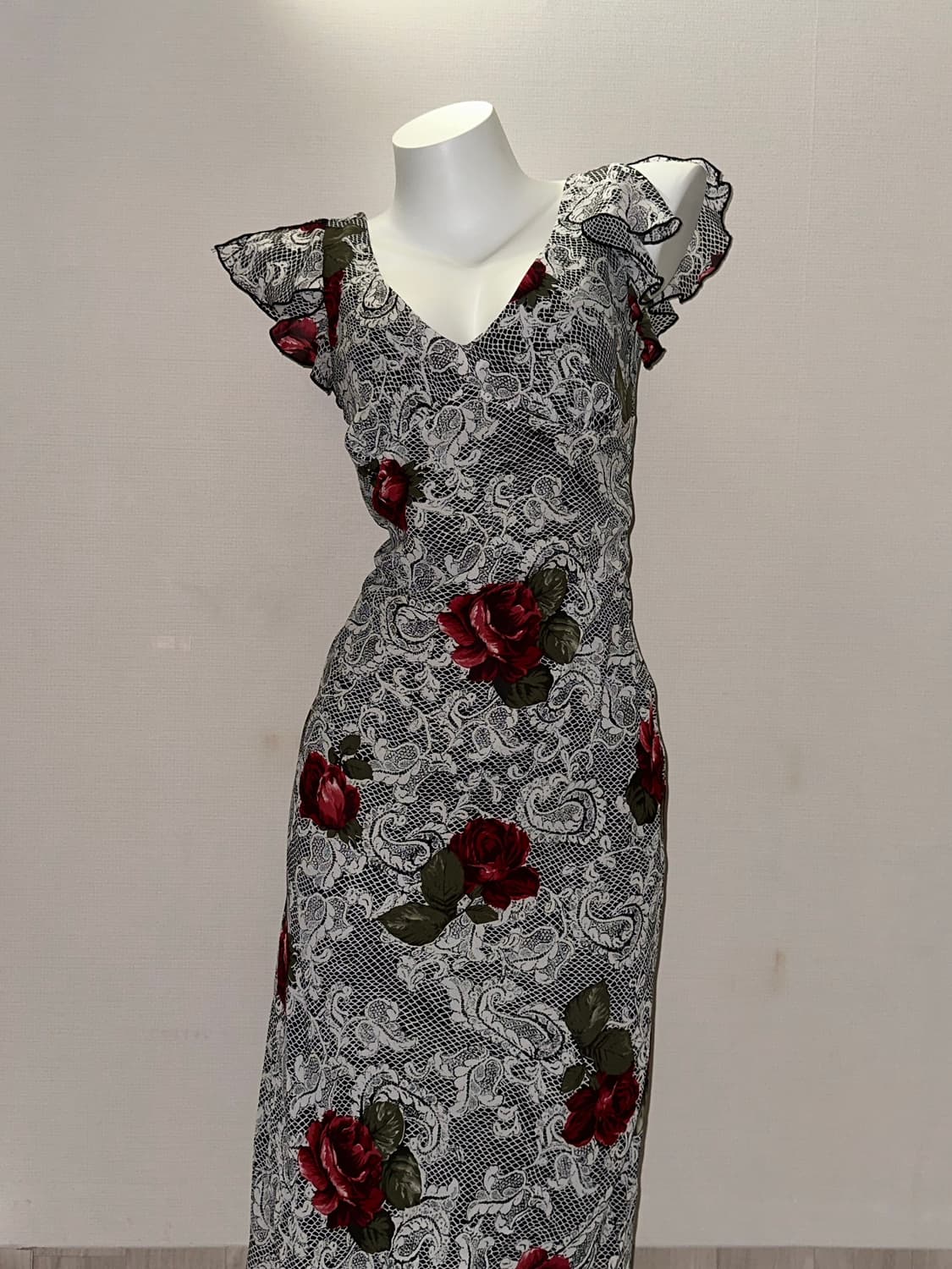 빈티지 고스 로즈 롱 원피스  상품이미지7