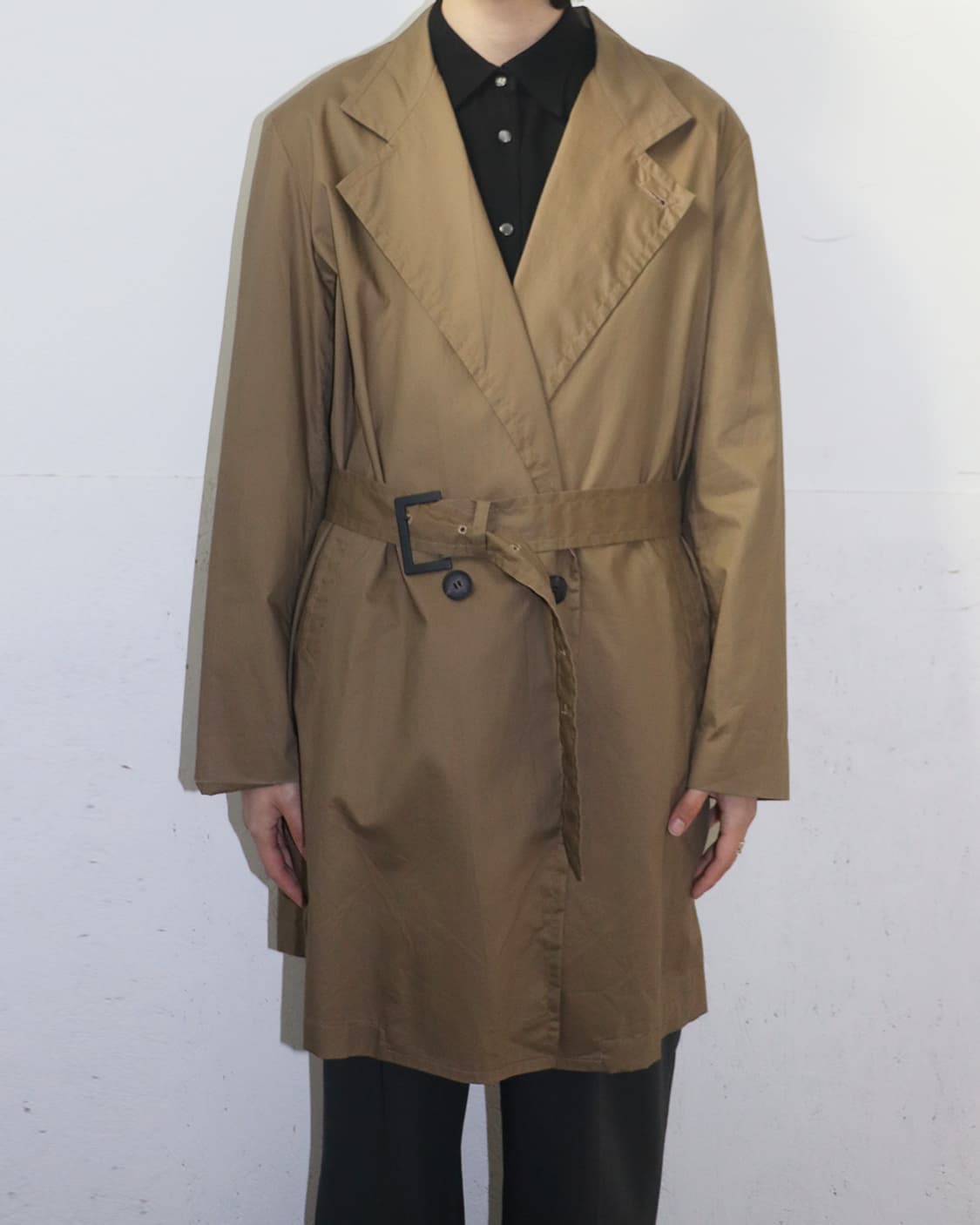 엔 훌리우드 투 버튼 트렌치 코트 상품이미지2