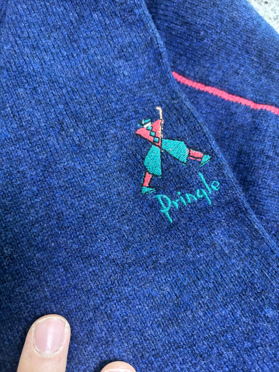 스코틀랜드제 PRINGLE 울 니트 사이즈 105 상품이미지4