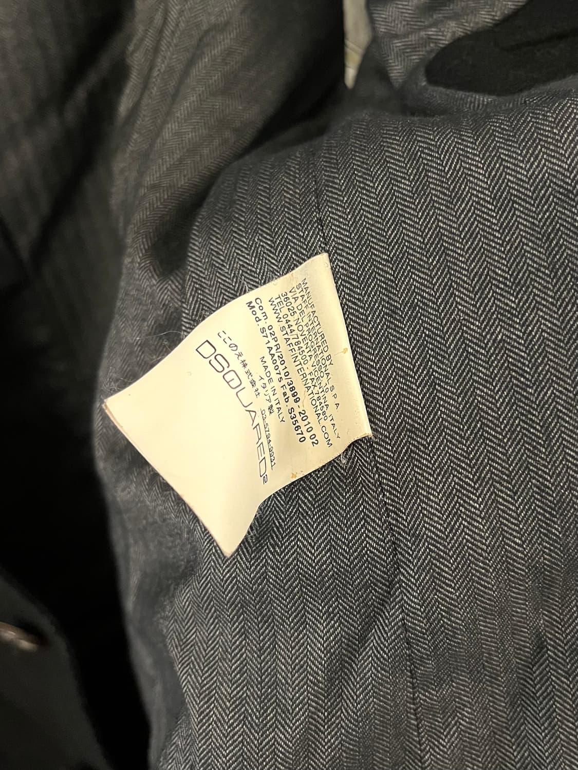 디스퀘어드2 2010AW 런웨이 아티저널 코트 상품이미지9