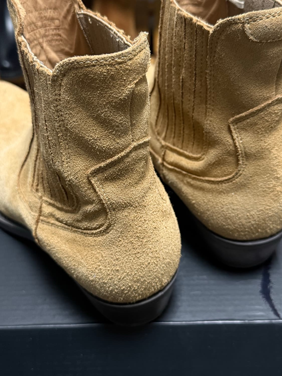 41 자라 스웨이드 웨스턴부츠 카멜 상품이미지2