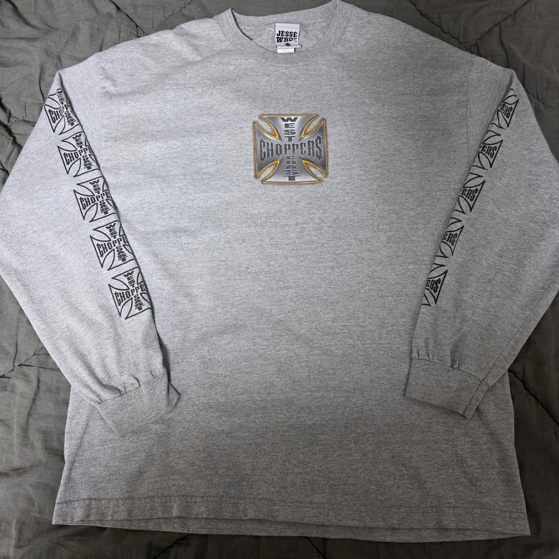 [XL] 빈티지 WCC 웨스트 코스트 차퍼스 쵸퍼 롱슬리브 그레이 상품이미지4
