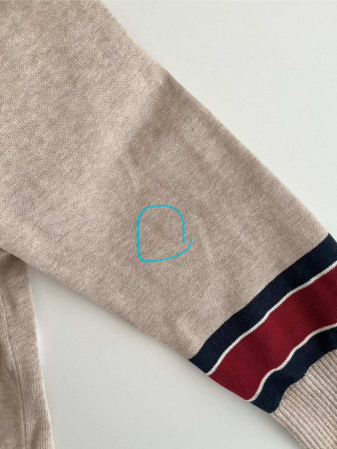 M) 타미힐피거 브이넥 가디건 베이지 상품이미지5