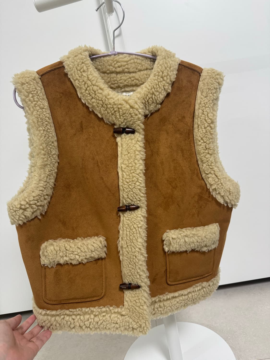 Sienne 시엔느 깜봉 시어링 베스트 상품이미지5