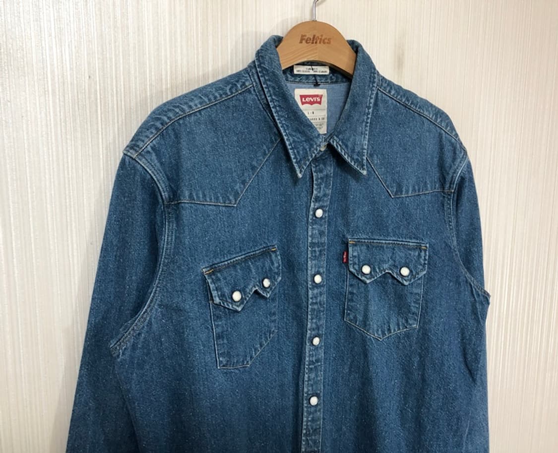 리바이스 데님웨스턴셔츠/청남방 L(100) 상품이미지5