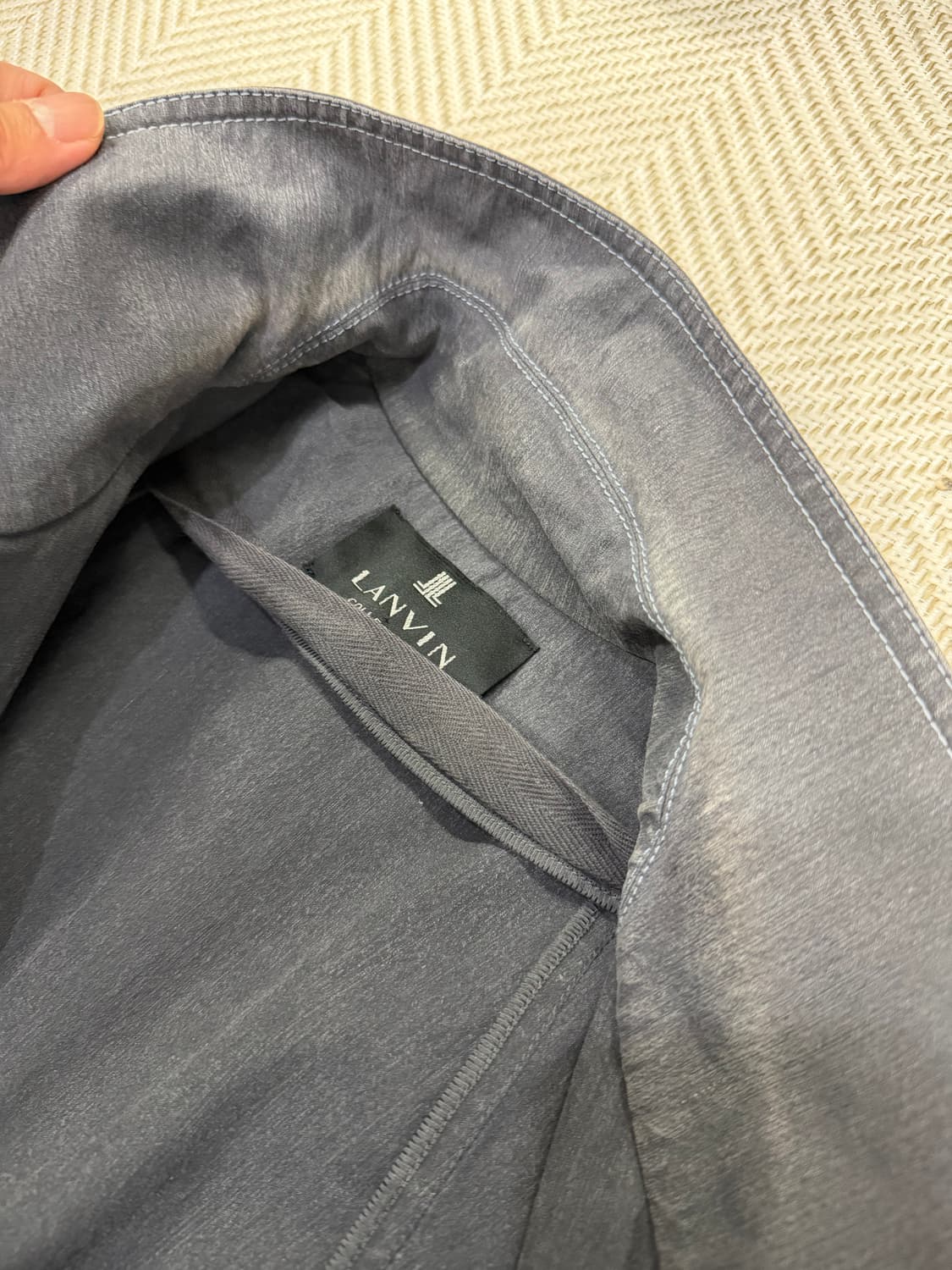 정품) 랑방 한섬 벨티드 트렌치 자켓 82 상품이미지6