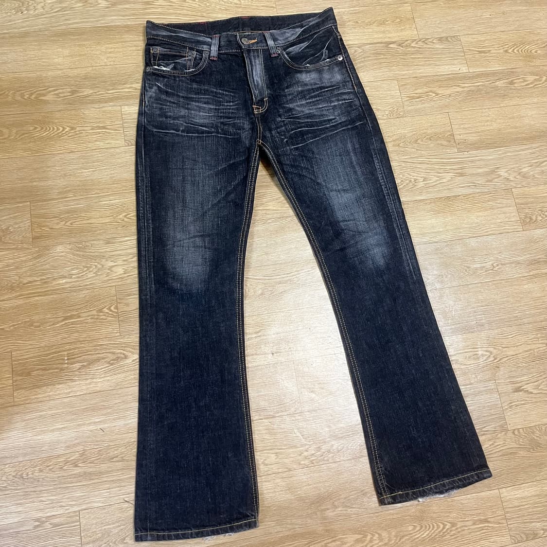 32) 에드윈 512 플레어핏 부츠컷 재팬 데님 흑청 상품이미지1