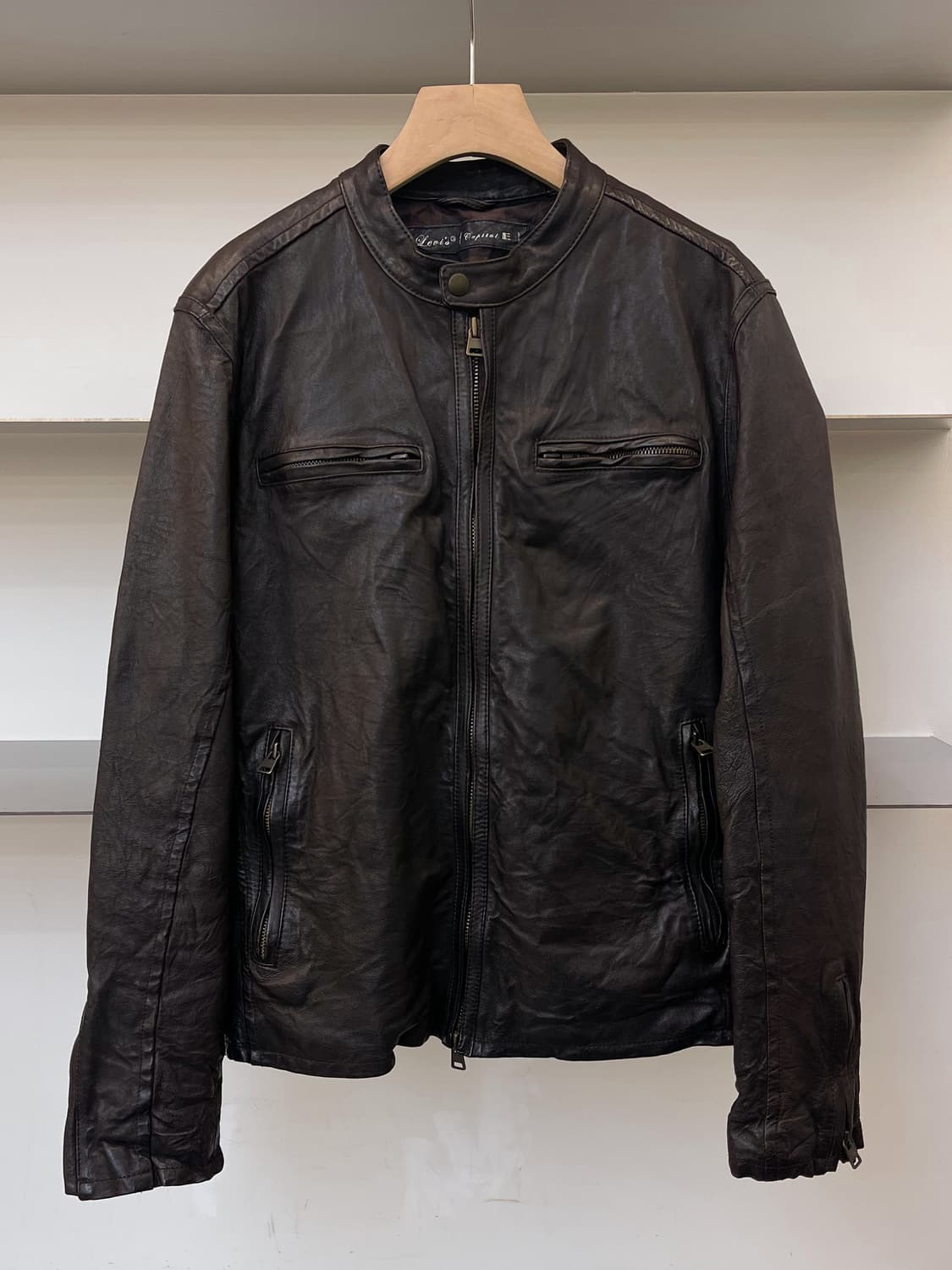 리바이스 캐피탈 E 카페 레이서 레더 자켓 상품이미지2