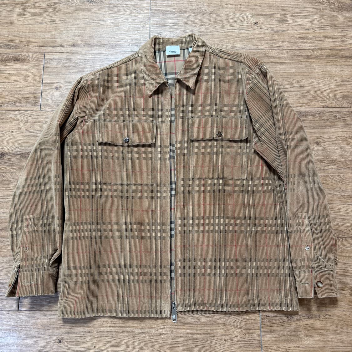 버버리 코듀로이 아우터형 오버셔츠 상품이미지1