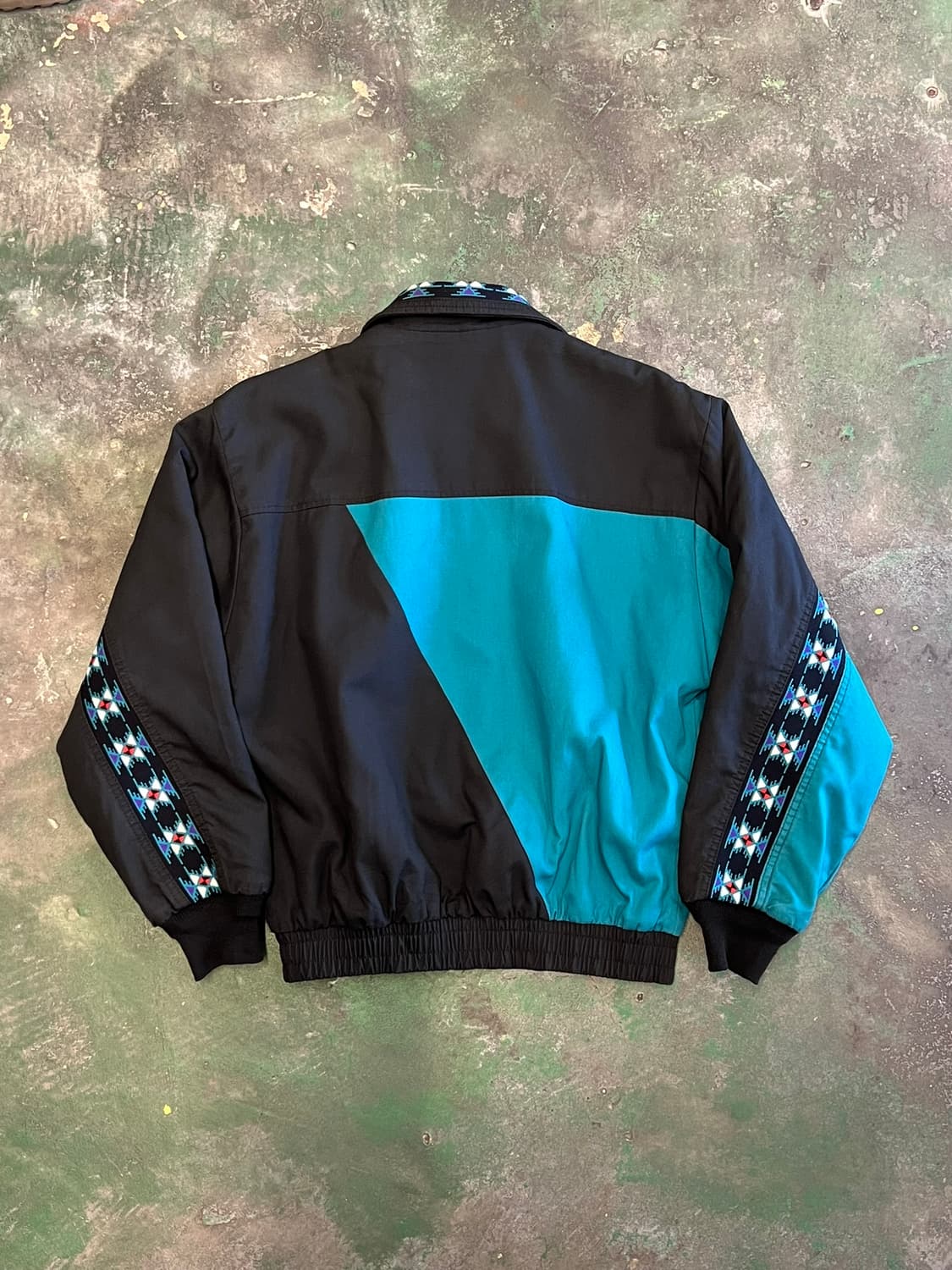 90's [M] 웨스턴 아즈텍 네이티브 패턴 블랭킷 빈티지 자켓 상품이미지10