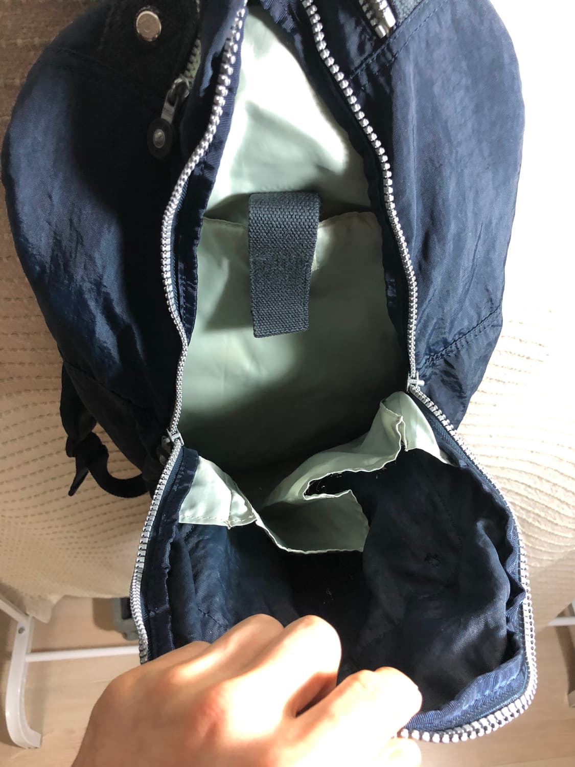 빈티지 키플링 Y2K 네이비 백팩 책가방 노트북가방 상품이미지3