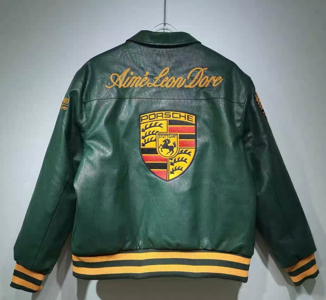 포르쉐 레더 바시티 자켓 상품이미지5