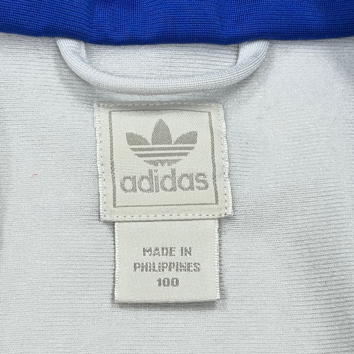 아디다스 빈티지 희귀 첼시 트랙탑 져지 자켓 화이트 블루 L 상품이미지4