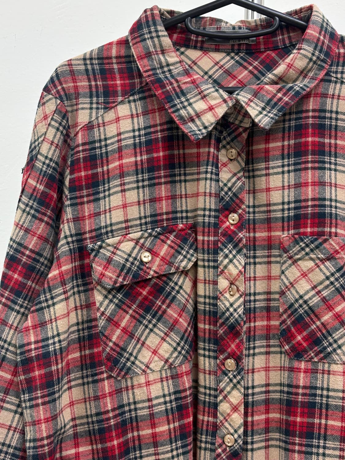 빈티지 체크 셔츠 원피스 상품이미지6