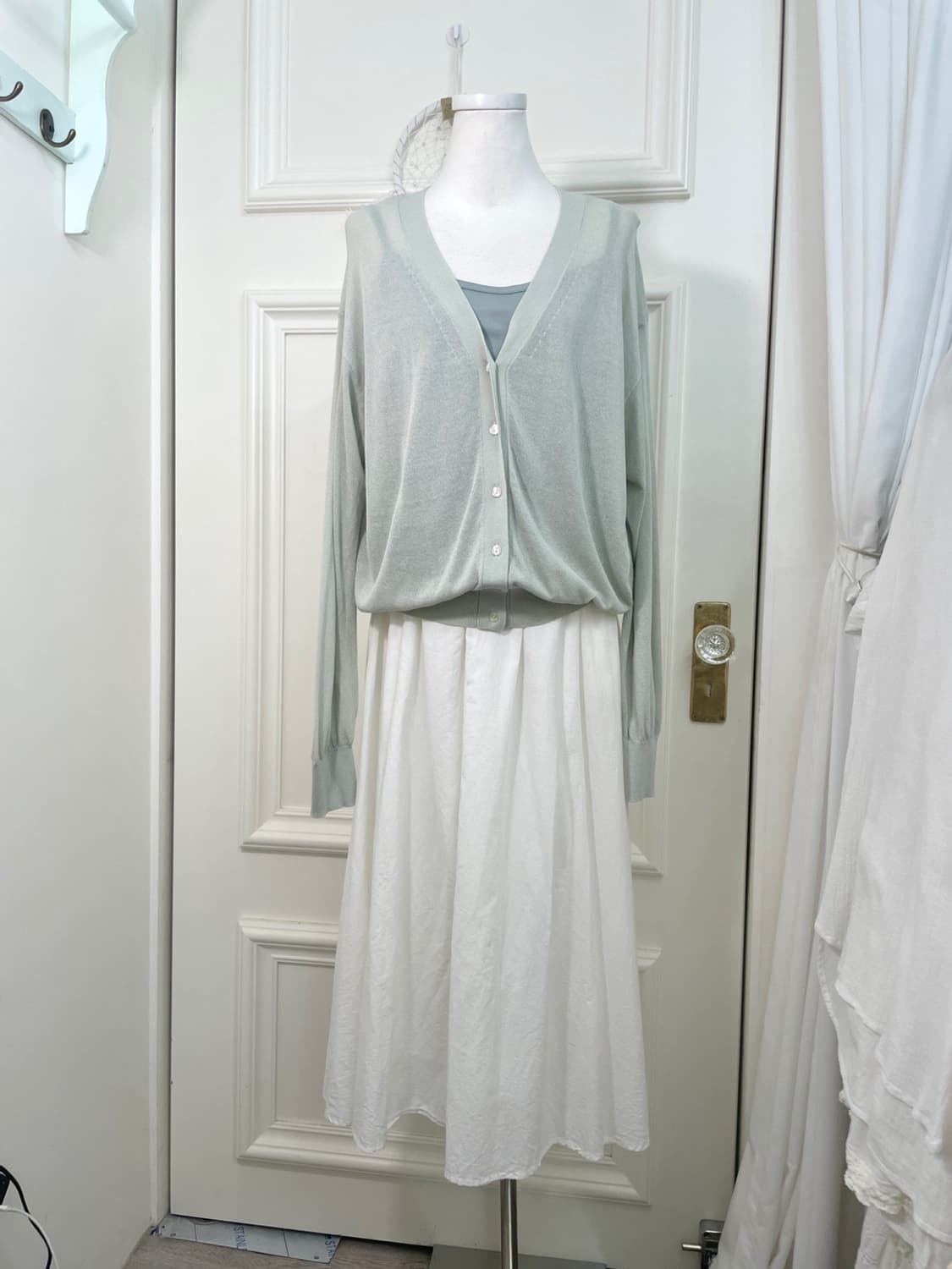 indi green loose summer cardigan&mintgra 상품이미지2