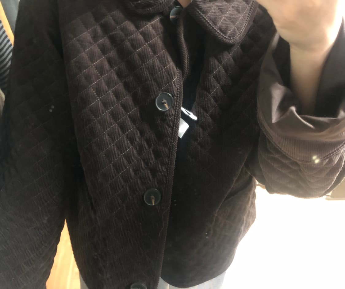 ZARA 자라 누빔 모리 자켓 아오이유우 깔 상품이미지2