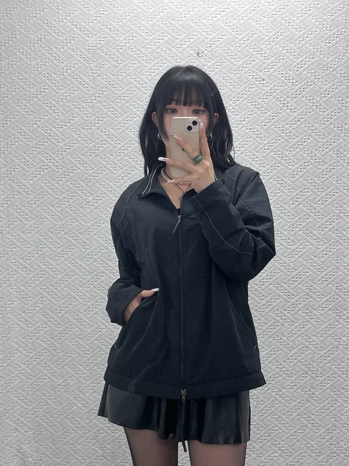 나이키 골프 캐주얼 스포티 무지 바람막이 자켓 95 C11471 상품이미지1