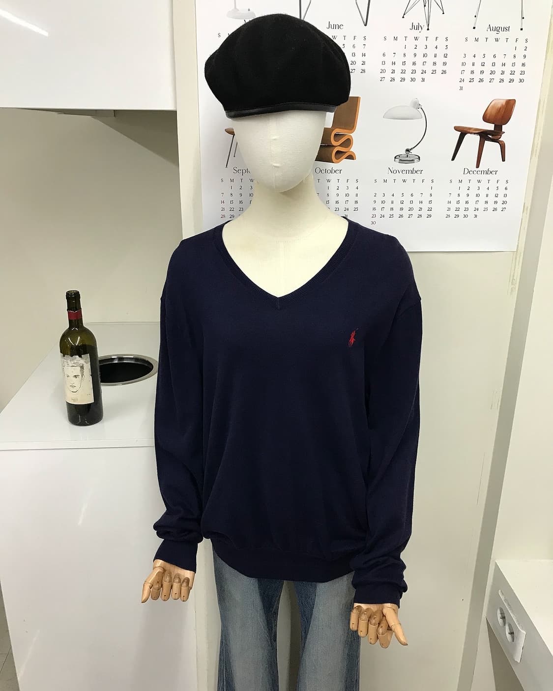 폴로 피마 코튼 브이넥 오버핏 니트 상품이미지6