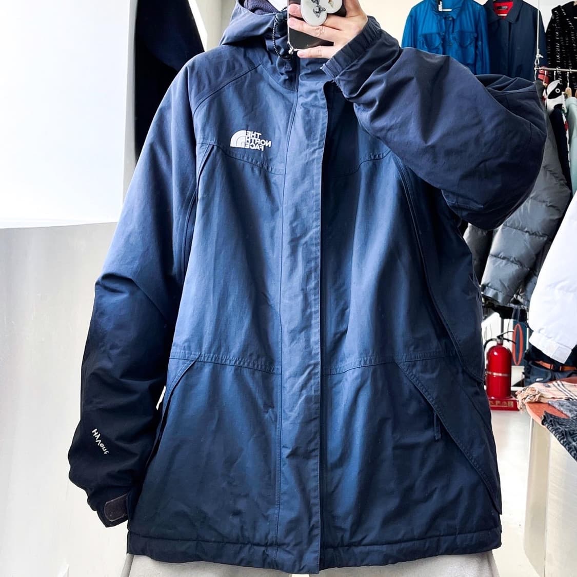 노스페이스 하이벤트 플리스 라이닝 마운틴 후드 점퍼 상품이미지1