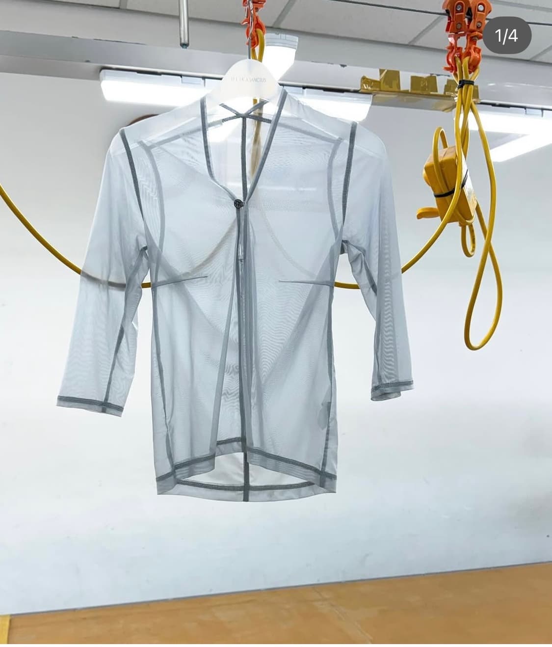 울리카상투스 nape mesh top light grey 상품이미지1