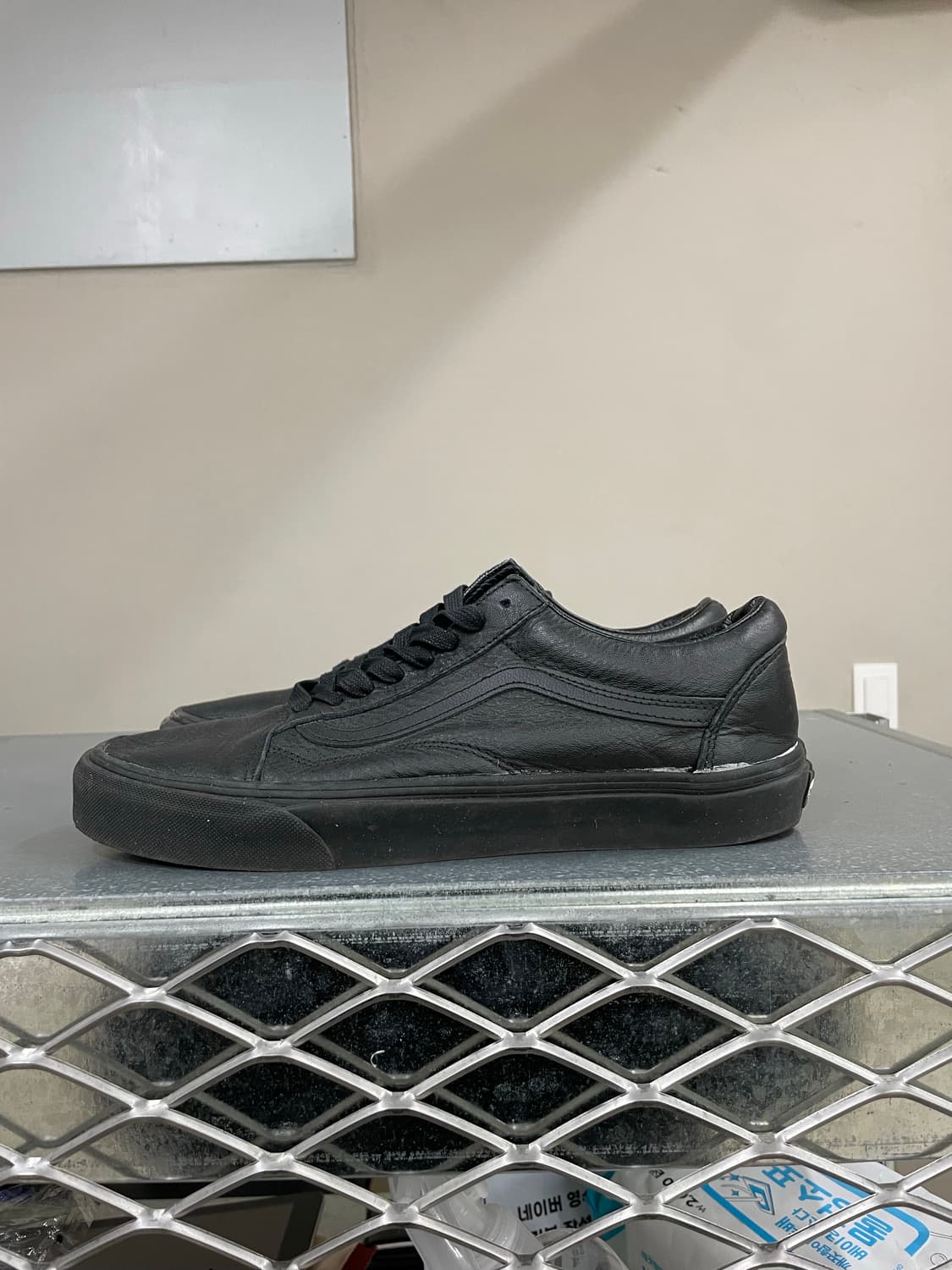 반스 올드스쿨 레더 블랙 280 상품이미지1