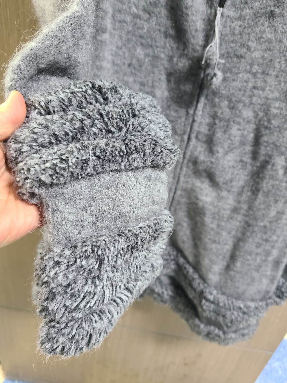 스포츠막스 울혼방 집업 코트 상품이미지5