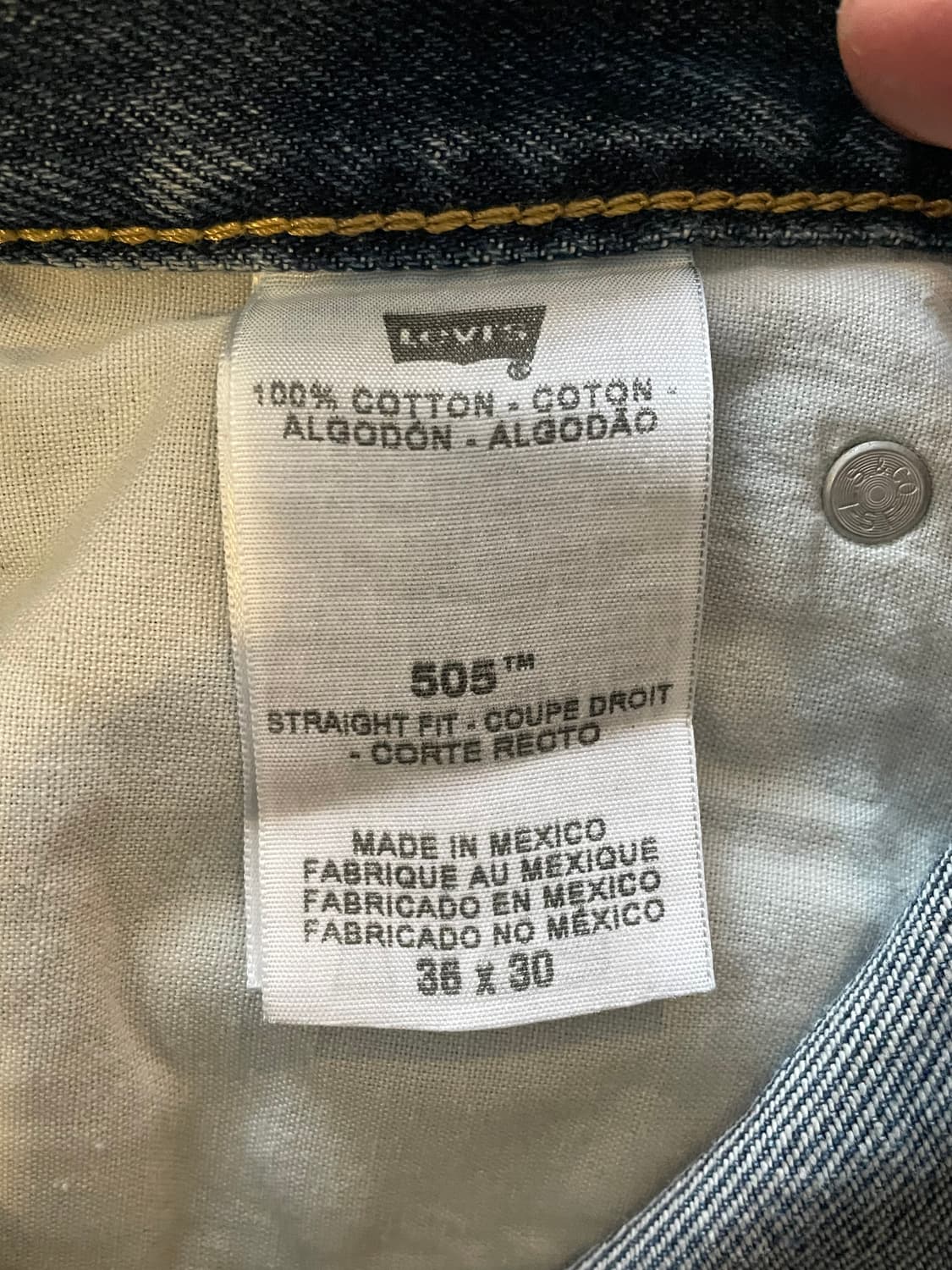 리바이스505 데님팬츠 상품이미지3