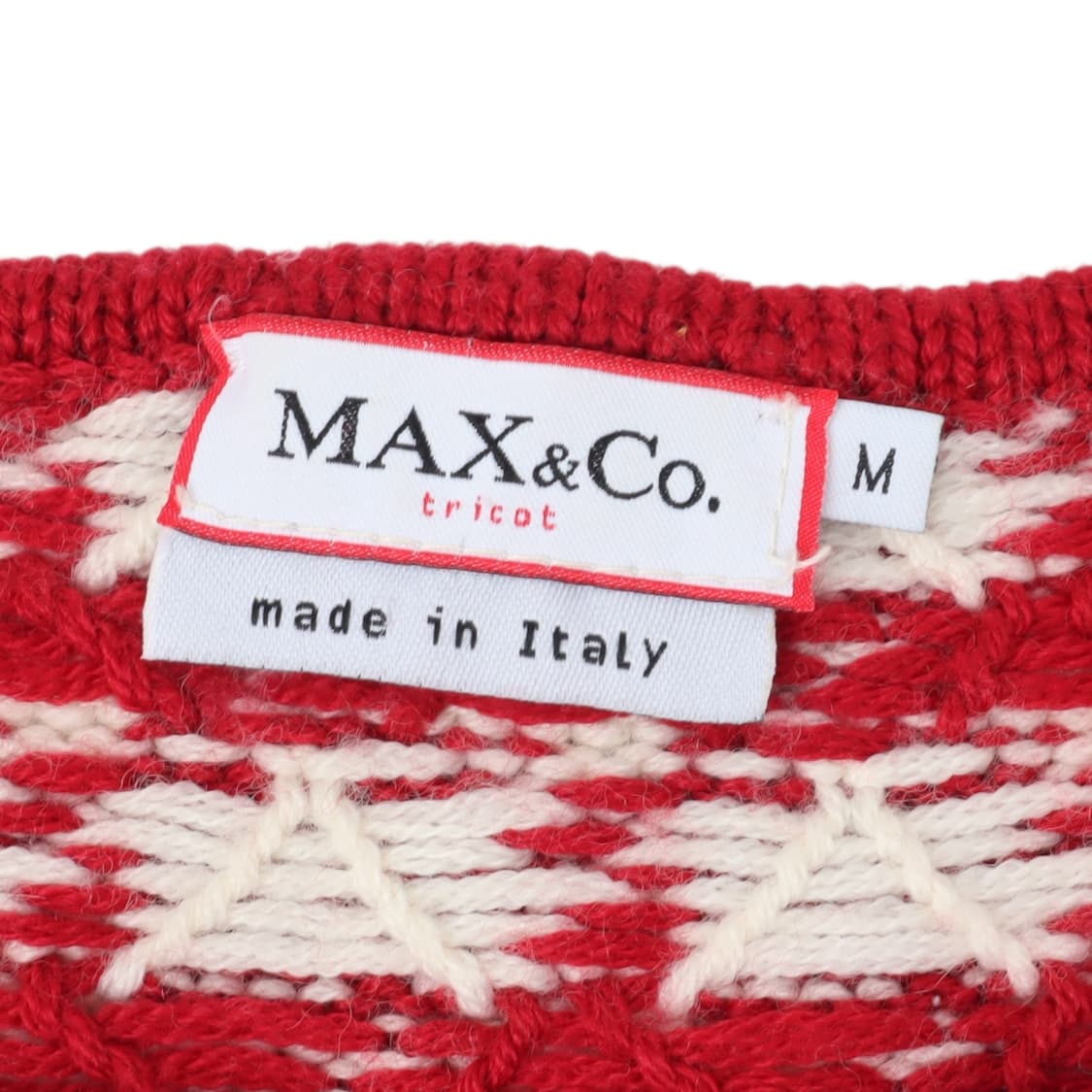 막스앤코 하운드투스 체크 레드 니트 상품이미지8